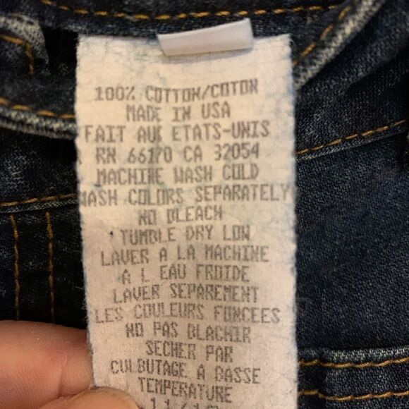 BDG Jeans Low Rise Button Fly Flare dark wash festival hippie size 11 vintage - Picture 10 of 10